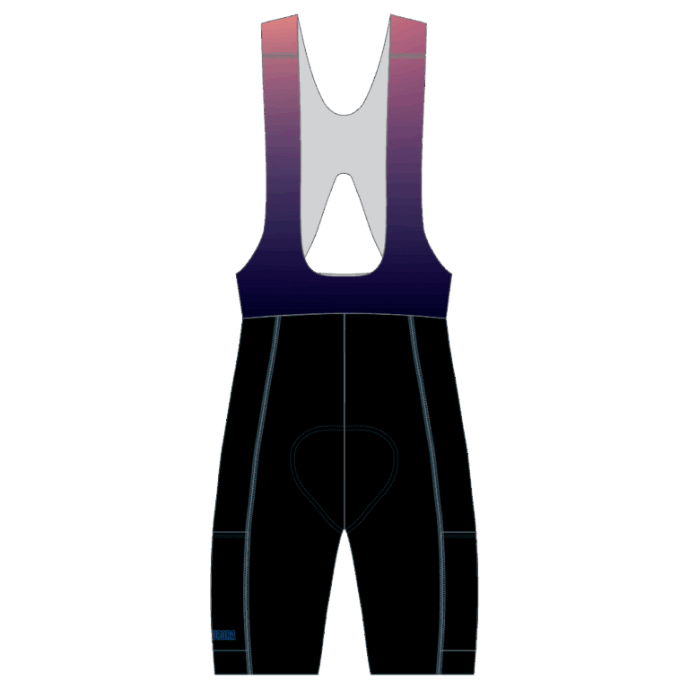 WOMEN - Pedal4Aurora-25-CH Pedal4 CBW_BS115_P Cycling PRO BASIC Gravel Bib Shorts_front
